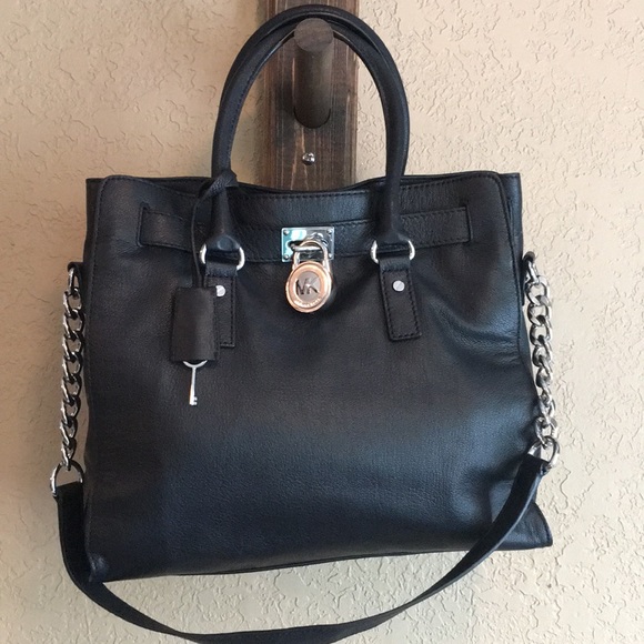 Michael Kors Large Leather Hamilton Bag NWOT - Picture 2 of 8